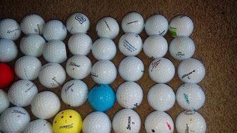 Mixed bag 50 golf balls, titleist, srixon callaway