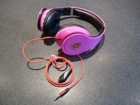 Pink Earphones Very Good Condition Folding Headphones Stunning Colour