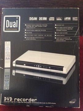 Dual dvd recorder. Records from freeview tv and other external devices