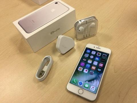 Silver Apple iPhone 7 128GB Factory Unlocked Mobile Phone + Warranty