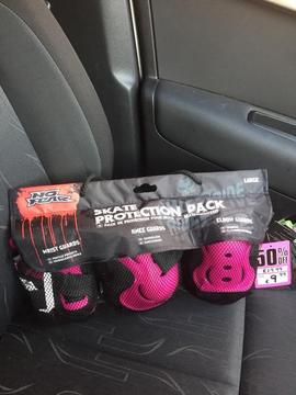 Skate pads protection set pink/black