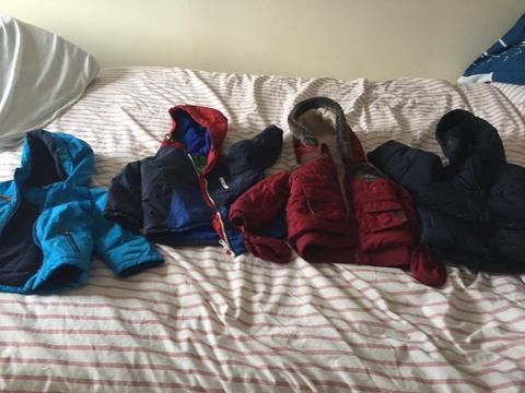 4 x boys coats- 12months to 2 years