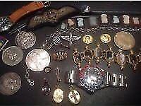 Wanted Gold Silver watches Coins medals antiques