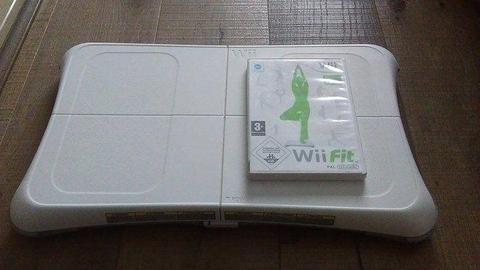 Wii board and wii fit game
