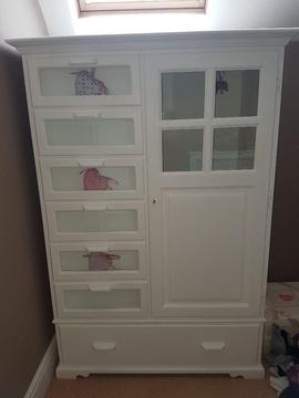 Solid wood child's wardrobe. Excellent condition