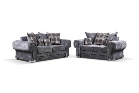 NEW - GREY FABRIC RECLINER SETS - DELIVERED NATIONALLY - FABRIC RECLINERS