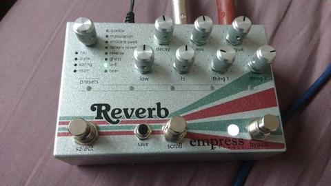 Empress Effects Reverb - excellent condition, comes with box and paperwork