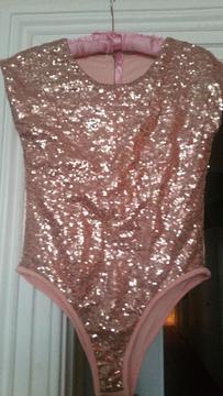 Pink sequinned body - never worn