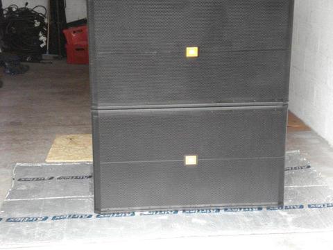 JBL SRX728S SRX 728 Dual Double 18" Subwoofers Speakers 1600w rms each box