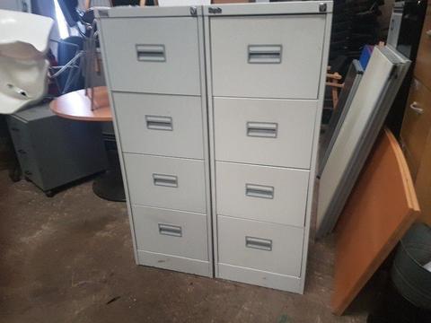 4 drawer filing cabinets 40 pounds each
