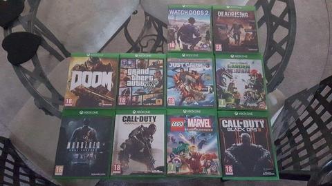 Xbox One Game Bundle (Can Deliver) GTA , Doom, Watch Dogs 2, COD, Dead Rising + More