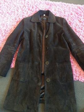 Size 10 ladies suede leather jacket
