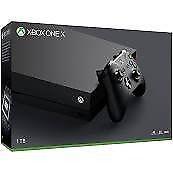 Microsoft Xbox One X - 1TB - Black - boxed - one controller all cables