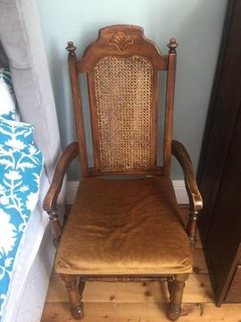 Antique wooden chair solid wood