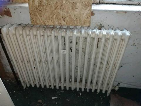 Iron radiators x5 old heavy