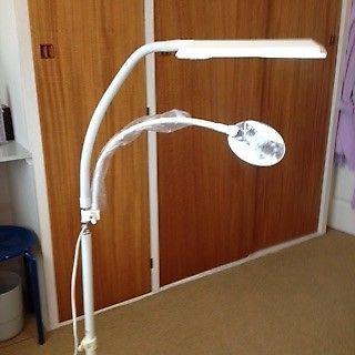 Floor standing craft lamp with daylight tube