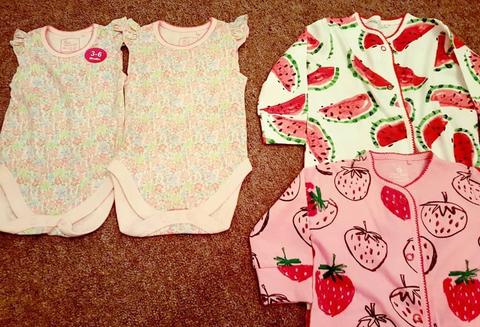 Brand new ex stock Next baby grows 3-6 months