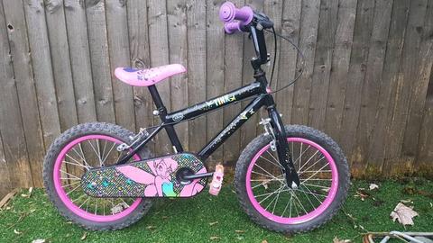 Girls tinkerbell bike