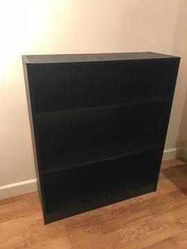 Black 3 Tier Bookcase / Bookshelf