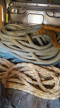 Thick Ship mooring rope