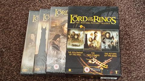 The Lord of the Rings Trilogy Dvd's, new & sealed, £5