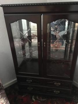 Display cabinet plus sterio cabinet