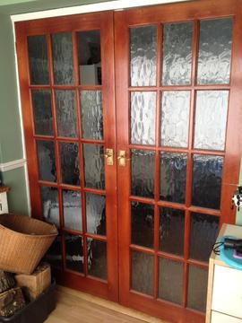 Glass panel doors