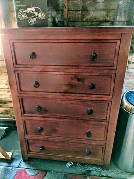 Large wooden chest drawers