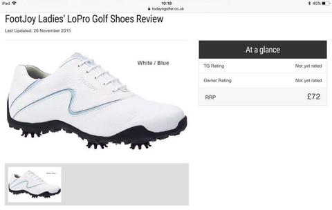 Ladies Footjoy golf shoes