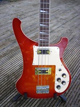 Fireglow Bass Guitar -- Made by Indie. -- iconic style