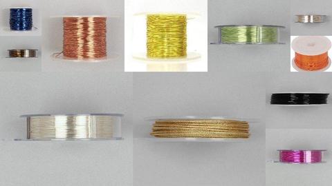 Jewellery Making Craft Wire 15 Roll Bundle Set 0.4mm 0.6mm 0.8mm