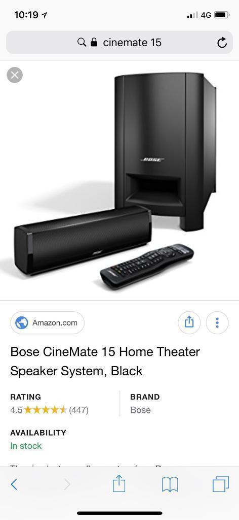 Bose Cinemate 15 home cinema
