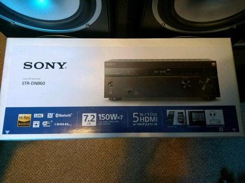 SONY STRDN860 4K RECEIVER + FREE SUB AND SPEAKERS