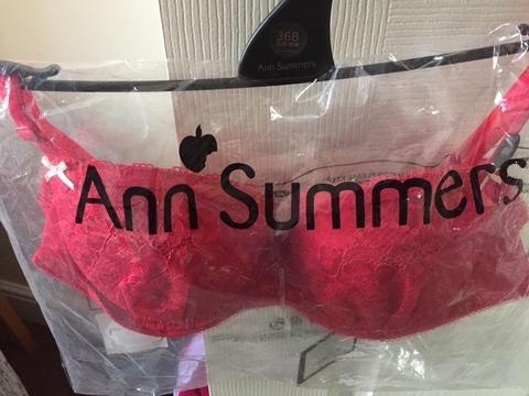 Ann Summers red lace bra 36B