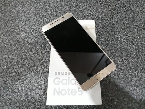 Samsung Galaxy NOTE 5 Gold Unlocked Dual Sim - 1 owner + BOX