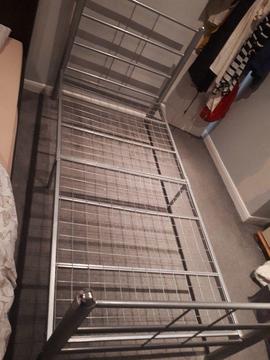 Silver single bed