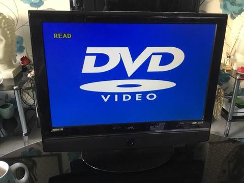 22” flat screen tv with built in DVD player