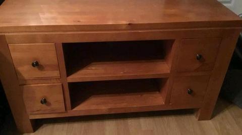 Tv cabinet sold oak