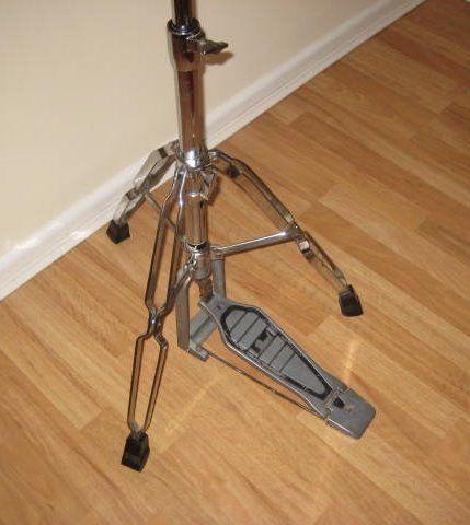 Vintage Chromed Pearl Hi- Hat Cymbal Tripod Stand With Clutch Pedal