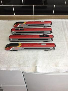Hornby virgin pendilino 4 car set with dcc chip installed and led lights