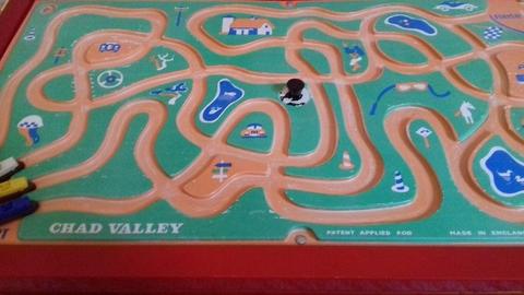 Rare Chad Valley Vibra Car Race Game