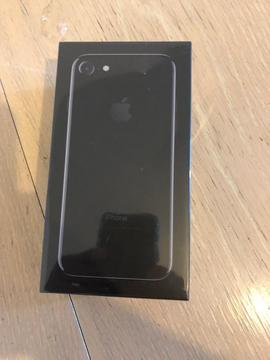 Iphone 7 unlocked brand new in box 32 gb jet black