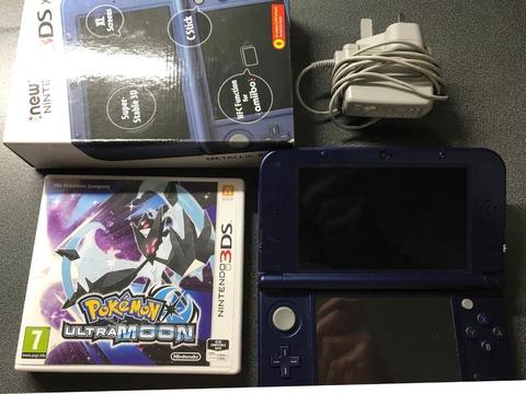 NINTENDO 3DS XL NEWER VERSION WITH POKEMON ULTRA MOON