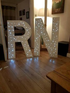Large light up letters