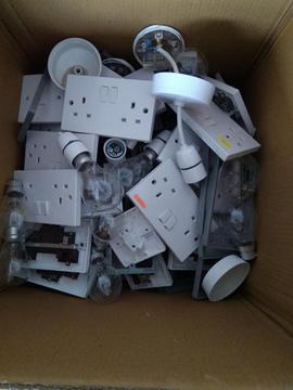 Old switches and incandescent bulbs