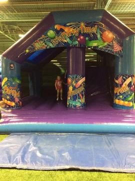 Selection of bouncy castles, slides, domes and all accessories. Deposit secures