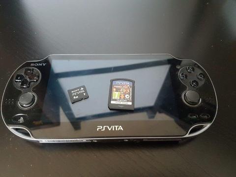 PS Vita with Charger, Minecraft, 4GB Card
