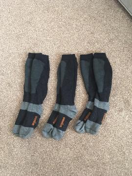3 pairs of unisex ski socks