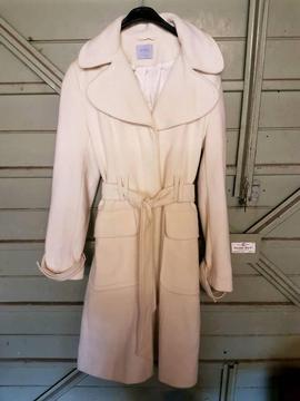 Oasis cream coat size 10