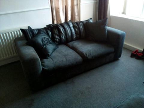 3 seater, chair and footstool